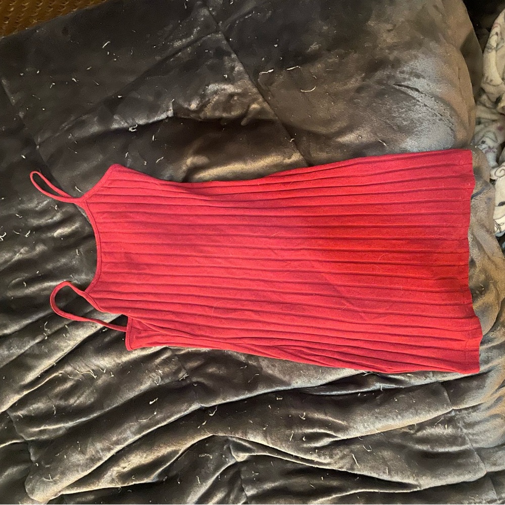 Skintight Red Dress